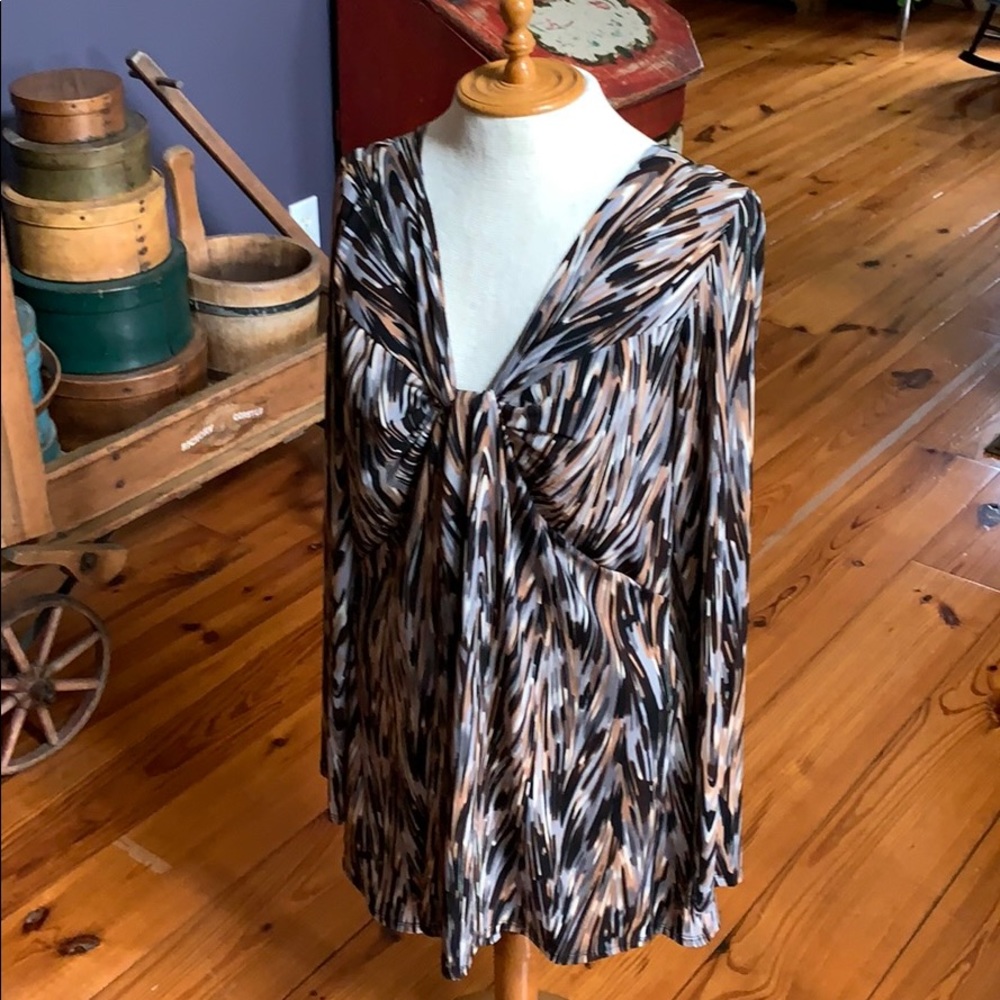 Grace Elements Long Sleeve Tunic Top Large